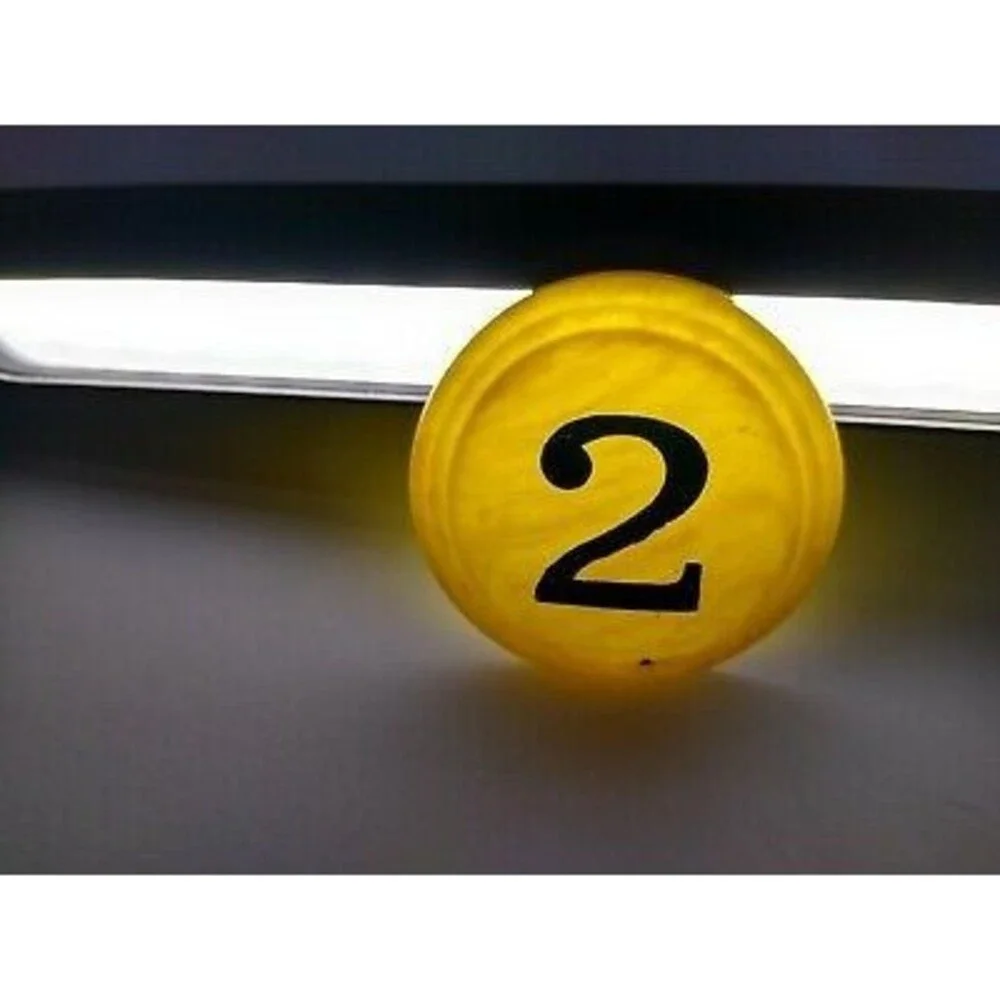 Vintage Pinball Machine Bumper Cap Part Original 1950s Yellow Marble #2 Small